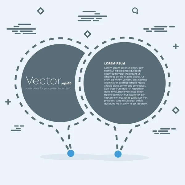 Abstrakte Konzept Vektor leere Rede Quadrat Zitat Textblase. für Web-und mobile App isoliert auf Hintergrund, Illustration Template Design, kreative Präsentation, Business-Infografik Social Media — Stockvektor