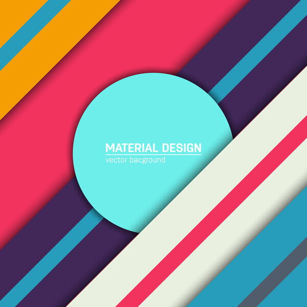 Vector material design background. Abstract creative concept layout template. For web and mobile app, paper art illustration design. style blank, poster, booklet. Motion wallpaper element. Flat ui.