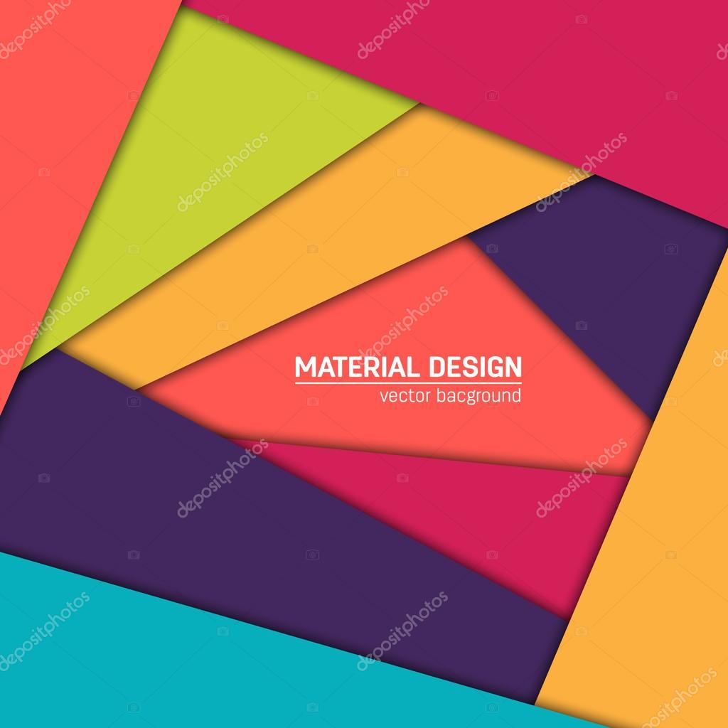 Vector material design background. Abstract creative concept layout ...