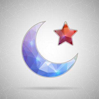 Hilal İslam sembolü simgesi