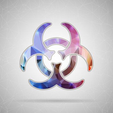 Icon of Biohazard for Web clipart