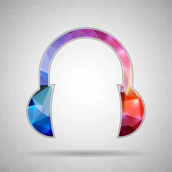 Ikone des Kopfhörers für Web und mobile Anwendungen — Stockvektor