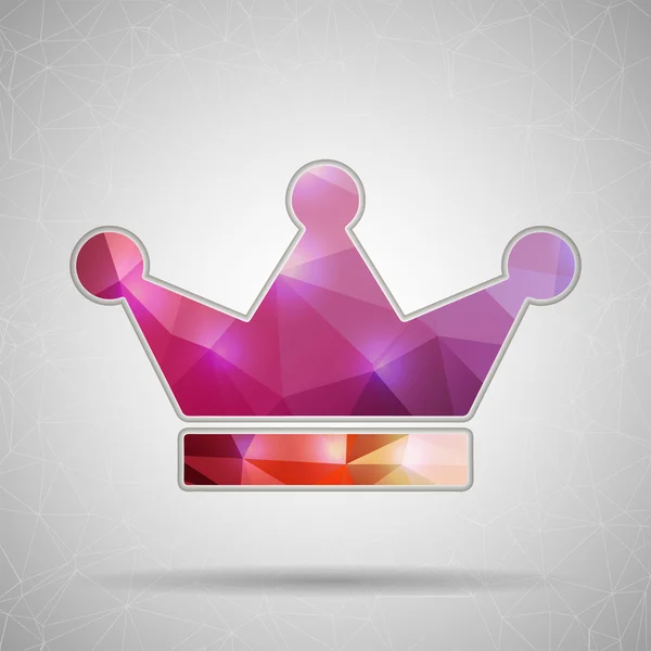 Icon of crown for Web and Mobile Applications — Stock Vector