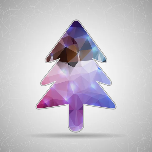 Icono del árbol de Navidad para aplicaciones web y móviles — Vector de stock