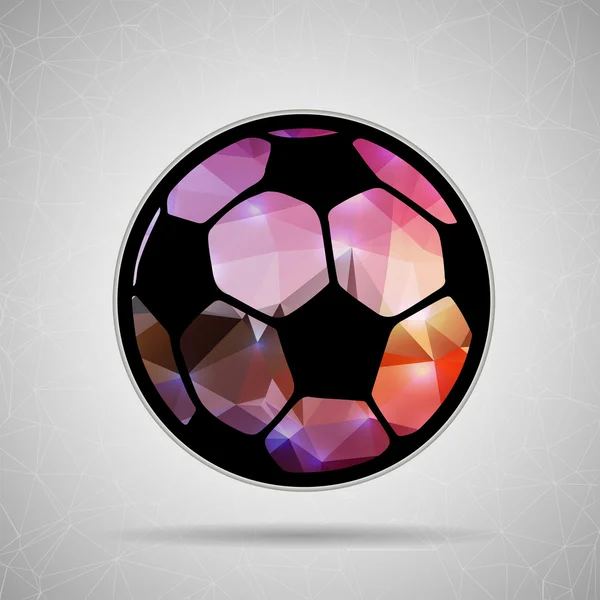 Icono de balón de fútbol para aplicaciones web y móviles — Vector de stock