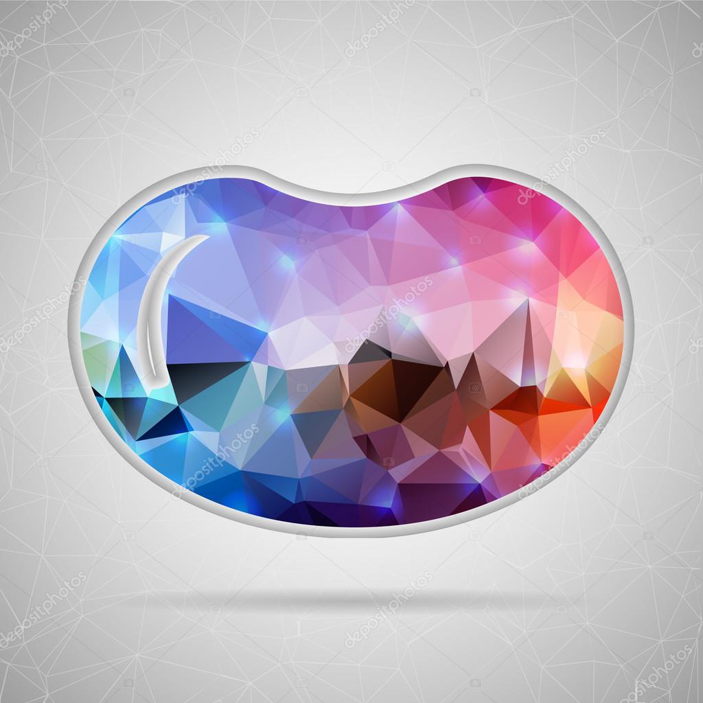 Abstract Creative concept vector icon of bean rocket for Web and Mobile Applications isolated on background. Vector illustration template design, Business infographic and social media, origami icons