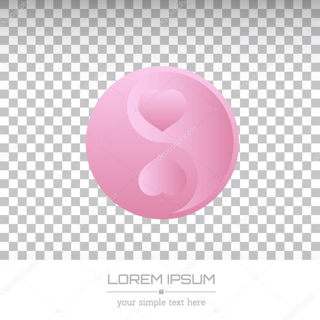 Abstract Creative concept vector visit card of Ying yang for web and mobile applications isolated on background, art illustration template design, business infographic and social media, icon, symbol