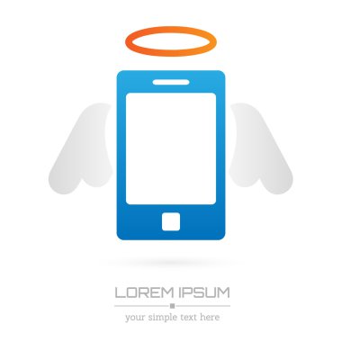 Abstract Creative concept vector icon of smart phone for Web and Mobile Applications isolated on background. Art illustration template design, Business infographic and social media, origami icons.