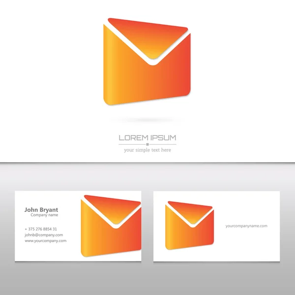 Creative concept vector icon of envelope for Web and Mobile Applications isolated on white background. Vector illustration creative template design, Business software and social media. — 图库矢量图片