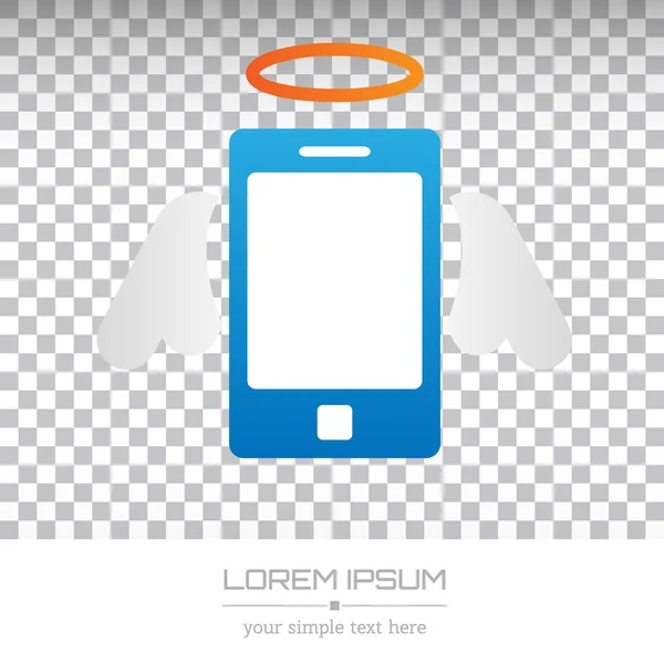 Abstract Creative concept vector icon of smart phone for Web and Mobile Applications isolated on background. Art illustration template design, Business infographic and social media, origami icons. — Stok Vektör