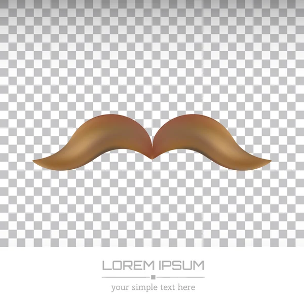 Abstract Creative concept vector image logo of mustache for web and mobile applications isolated on background, art illustration template design, business infographic and social media, icon, symbol — 图库矢量图片