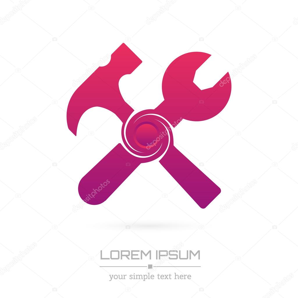 Abstract Creative concept vector icon of tools for Web and Mobile Applications isolated on background. Vector illustration template design, Business infographic and social media, origami icons.