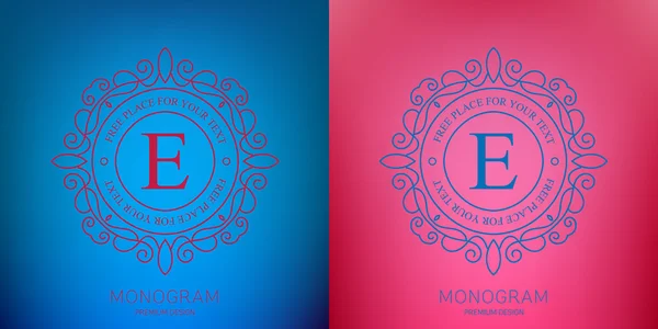 Logotipo abstracto concepto creativo vector de monograma retro aislado en el fondo. Diseño de plantilla de ilustración de arte para restaurnat, café, hotel, bienes raíces, boda y spa elegante emblema fino lindo . — Archivo Imágenes Vectoriales