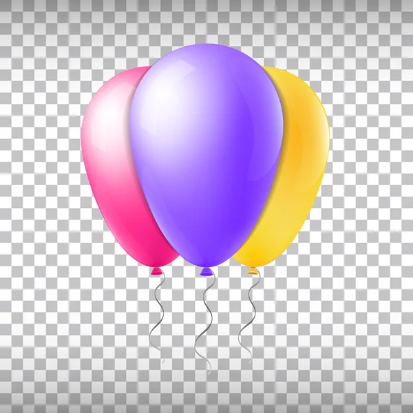 Abstract creative concept vector flight balloon with ribbon. For Web and Mobile Applications isolated on background, art illustration template design, business infographic and social media icon. — 스톡 벡터