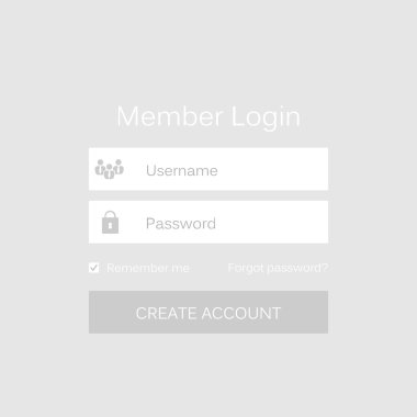 Soyut yaratıcı kavram vektör giriş formu arayüzü. Web sayfası, site, mobil uygulamalar, sanat illüstrasyonu, tasarım teması, modern menü, ui, uygulama, iletişim kutusu boş, pankart, profil oturumu