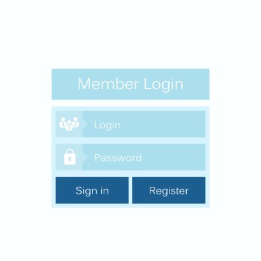 Soyut yaratıcı kavram vektör giriş formu arayüzü. Web sayfası, site, mobil uygulamalar, sanat illüstrasyonu, tasarım teması, modern menü, ui, uygulama, iletişim kutusu boş, pankart, profil oturumu