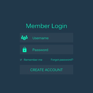 Soyut yaratıcı kavram vektör giriş formu arayüzü. Web sayfası, site, mobil uygulamalar, sanat illüstrasyonu, tasarım teması, modern menü, ui, uygulama, iletişim kutusu boş, pankart, profil oturumu