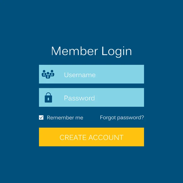 อินเทอร์เฟซแบบฟอร์มการล็อกอินของสมาชิกแนวคิดเชิงสร้างสรรค์แบบอักษร สําหรับหน้าเว็บ, เว็บไซต์, แอพพลิเคชั่นมือถือ, ภาพวาดศิลปะ, ธีมการออกแบบ, เมนูสมัยใหม่, ui, แอพ, ติดต่อกล่องเปล่า, แบนเนอร์, เข้าสู่ระบบโปรไฟล์ — ภาพเวกเตอร์สต็อก