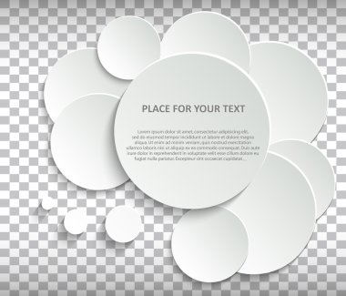 Abstract Creative concept vector empty speech bubbles set. For web and mobile applications isolated on background, illustration template design, presentation, business infographic and social media,