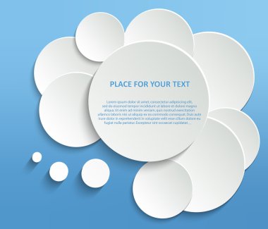 Abstract Creative concept vector empty speech bubbles set. For web and mobile applications isolated on background, illustration template design, presentation, business infographic and social media,