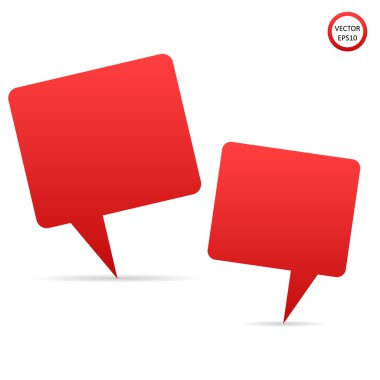 Abstract Creative concept vector empty speech bubbles set. For web and mobile applications isolated on background, illustration template design, presentation, business infographic and social media.