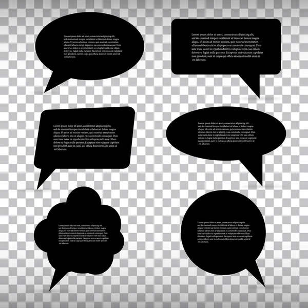 Abstract Creative concept vector empty speech bubbles set. For web and mobile applications isolated on background, illustration template design, presentation, business infographic and social media. — Stock Vector