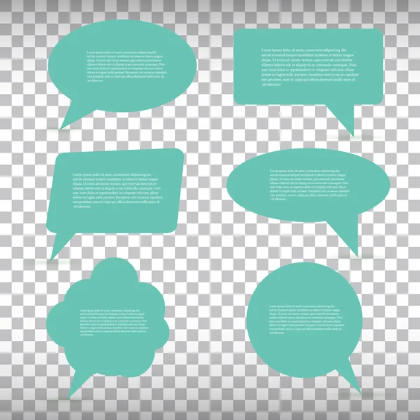 Abstract Creative concept vector empty speech bubbles set. For web and mobile applications isolated on background, illustration template design, presentation, business infographic and social media. — Stock Vector