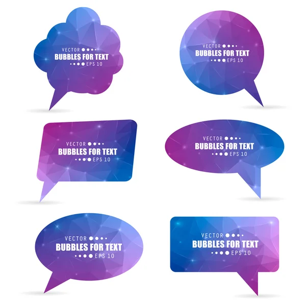 Abstract Creative concept vector empty speech bubbles set. For web and mobile applications isolated on background, illustration template design, presentation, business infographic and social media. — ストックベクタ