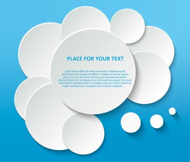Abstract Creative concept vector empty speech bubbles set. For web and mobile applications isolated on background, illustration template design, presentation, business infographic and social media.