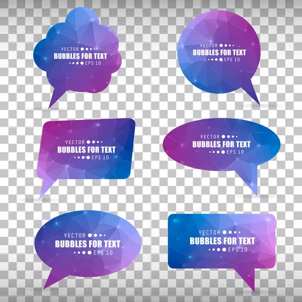 Abstract Creative concept vector empty speech bubbles set. For web and mobile applications isolated on background, illustration template design, presentation, business infographic and social media. — 스톡 벡터