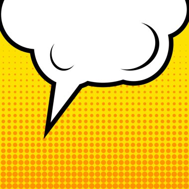 Yaratıcı soyut kavram vektör çizgi roman pop sanat tarzı boş düzeni şablonu bulutlar kiriş ve arka plan üzerinde izole nokta şekli ile. Web ve mobil uygulamalar, illüstrasyon kalıp çizmek için.