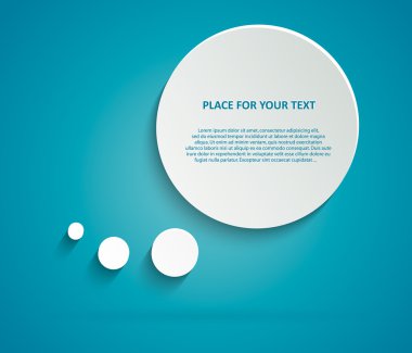 Abstract Creative concept vector empty speech bubbles set. For web and mobile applications isolated on background, illustration template design, presentation, business infographic and social media.