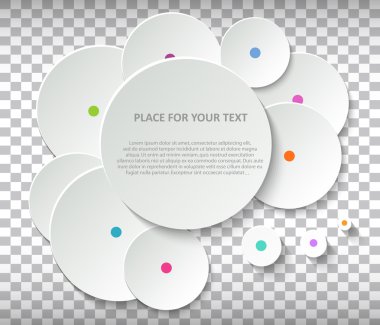 Abstract Creative concept vector empty speech bubbles set. For web and mobile applications isolated on background, illustration template design, presentation, business infographic and social media,