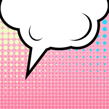 Yaratıcı soyut kavram vektör çizgi roman pop sanat tarzı boş düzeni şablonu bulutlar kiriş ve arka plan üzerinde izole nokta şekli ile. Web ve mobil uygulamalar, illüstrasyon kalıp çizmek için.