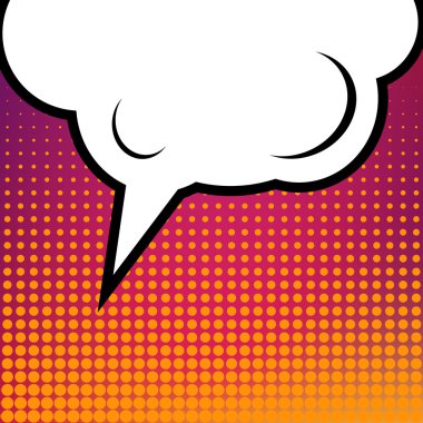 Yaratıcı soyut kavram vektör çizgi roman pop sanat tarzı boş düzeni şablonu bulutlar kiriş ve arka plan üzerinde izole nokta şekli ile. Web ve mobil uygulamalar, illüstrasyon kalıp çizmek için.