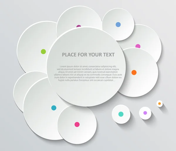 Abstract Creative concept vector empty speech bubbles set. For web and mobile applications isolated on background, illustration template design, presentation, business infographic and social media. — 图库矢量图片