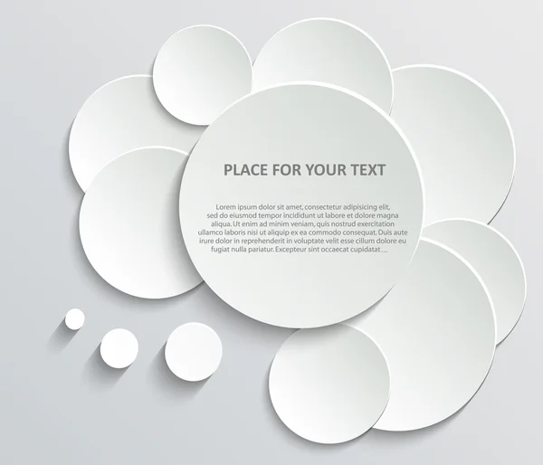 Abstract Creative concept vector empty speech bubbles set. For web and mobile applications isolated on background, illustration template design, presentation, business infographic and social media. — 图库矢量图片