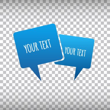 Abstract Creative concept vector empty speech bubbles set. For web and mobile applications isolated on background, illustration template design, presentation, business infographic and social media.