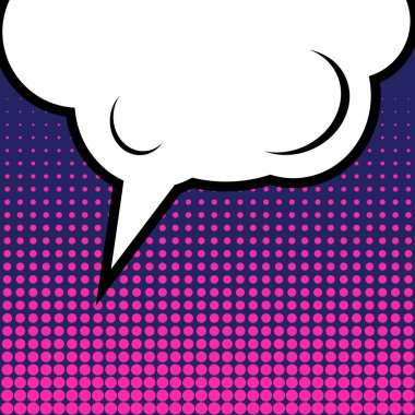 Yaratıcı soyut kavram vektör çizgi roman pop sanat tarzı boş düzeni şablonu bulutlar kiriş ve arka plan üzerinde izole nokta şekli ile. Web ve mobil uygulamalar, illüstrasyon kalıp çizmek için.