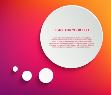 Abstract Creative concept vector empty speech bubbles set. For web and mobile applications isolated on background, illustration template design, presentation, business infographic and social media.