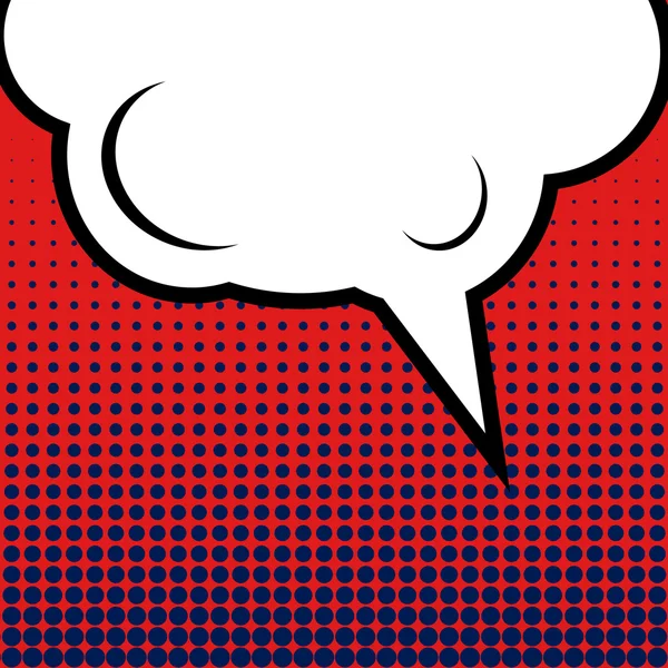 Résumé Concept créatif bande dessinée vectorielle modèle de mise en page vierge de style pop art avec poutres de nuages et motif de points isolés sur fond. Pour les applications Web et mobiles, conception de modèles d'illustration . — Image vectorielle