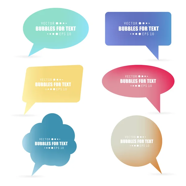 stock vector Abstract Creative concept vector empty speech bubbles set. For web and mobile applications isolated on background, illustration template design, presentation, business infographic and social media.