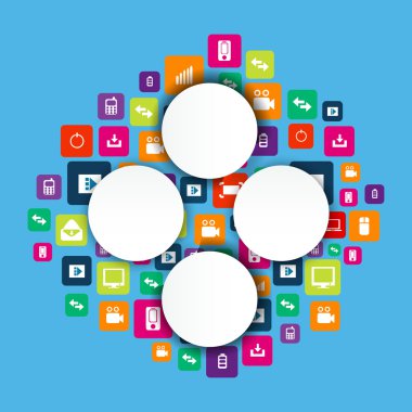 Abstract Creative concept vector empty speech bubbles. For web and mobile applications isolated on background, illustration template design, presentation, business infographic and social media icon.