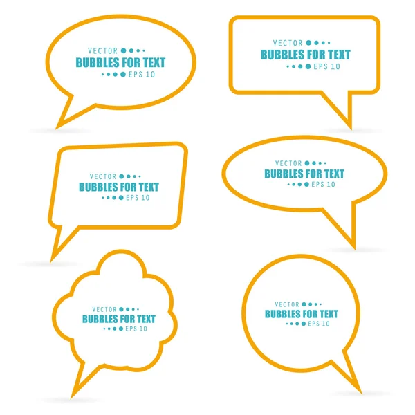 Abstract Creative concept vector empty speech bubbles set. For web and mobile applications isolated on background, illustration template design, presentation, business infographic and social media. — 스톡 벡터