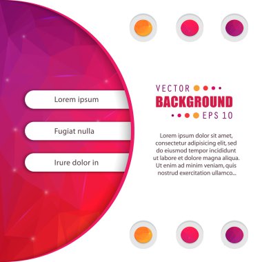 Web ve mobil uygulamalar, sanat şablon tasarımı, kartvizit Infographic, renk sayfa, broşür yaprak, serin afiş, kitap, poster, kapak, el ilanı için yaratıcı soyut kavram vektör kitapçık listesi.