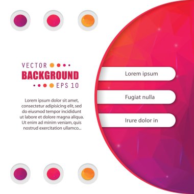 Web ve mobil uygulamalar, sanat şablon tasarımı, kartvizit Infographic, renk sayfa, broşür yaprak, serin afiş, kitap, poster, kapak, el ilanı için yaratıcı soyut kavram vektör kitapçık listesi.
