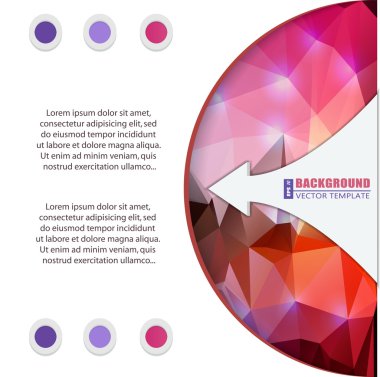 Web ve mobil uygulamalar, sanat şablon tasarımı, kartvizit Infographic, renk sayfa, broşür yaprak, serin afiş, kitap, poster, kapak, el ilanı için yaratıcı soyut kavram vektör kitapçık listesi.