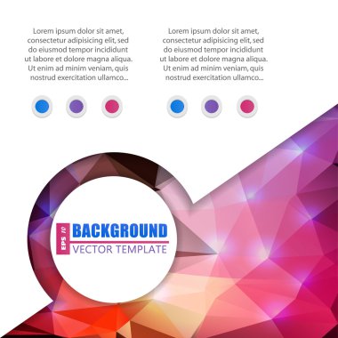 web ve mobil uygulamalar, illüstrasyon şablon tasarım, iş Infographic, sayfa, broşür, afiş, tanıtım, poster, kapak, kitapçık, belge için yaratıcı soyut kavram vektör arka plan.