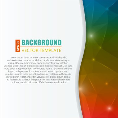 web ve mobil uygulamalar, illüstrasyon şablon tasarım, iş Infographic, sayfa, broşür, afiş, tanıtım, poster, kapak, kitapçık, belge için yaratıcı soyut kavram vektör arka plan.