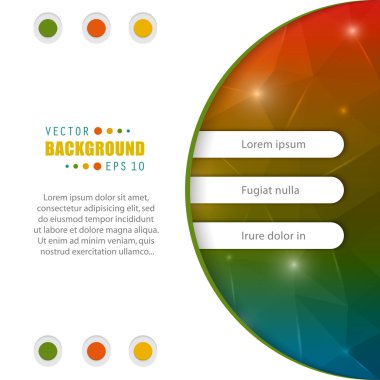 web ve mobil uygulamalar, illüstrasyon şablon tasarım, iş Infographic, sayfa, broşür, afiş, tanıtım, poster, kapak, kitapçık, belge için yaratıcı soyut kavram vektör arka plan.